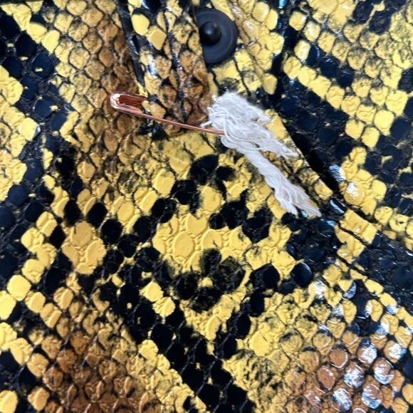 Good American 90's Icon Faux Snakeskin Pants High Waist Multi Women's 8/29 NWT - Picture 11 of 15